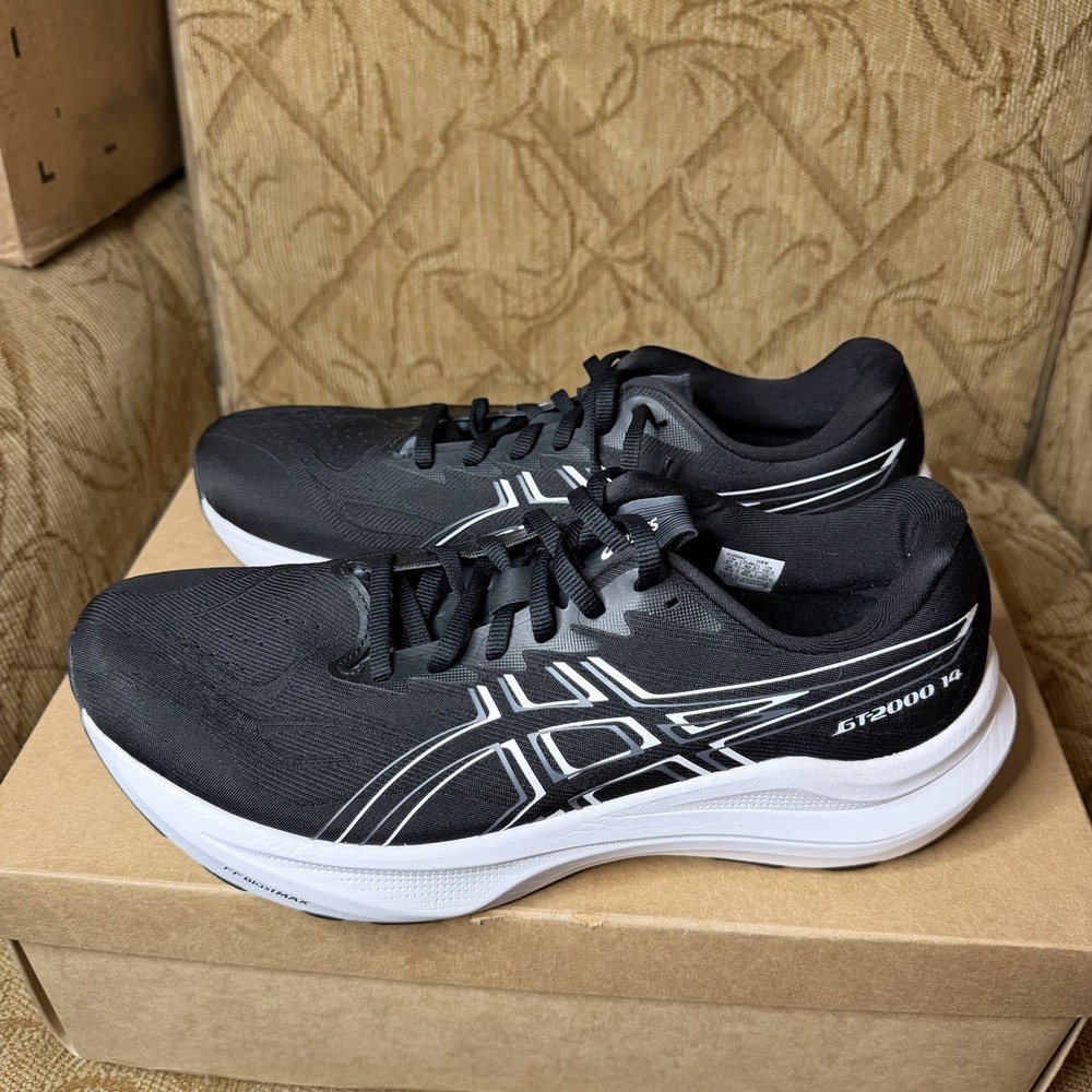 Asics GT-2000 14 Black White‎ Running Shoes Women's Size 10.5 Wide EXCELLENT!